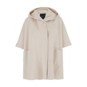 Beige Medal Cape Coat Pinko , Beige , Dames