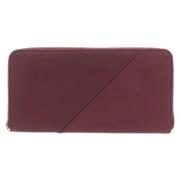 Pre-owned Leather wallets Bottega Veneta Vintage , Red , Dames