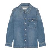 Relaxed denim overshirt Marc O'Polo , Blue , Dames