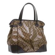 Pre-owned Canvas totes Gucci Vintage , Beige , Dames