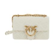 Witte Love One Mini Vitello Tas Pinko , White , Dames