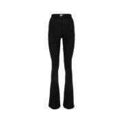 Zwarte Wijde Broek Area , Black , Dames