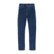 Straight Jeans Carhartt Wip , Blue , Heren