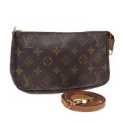 Pre-owned Canvas clutches Louis Vuitton Vintage , Brown , Dames