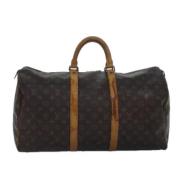 Pre-owned Canvas handbags Louis Vuitton Vintage , Brown , Dames