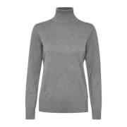 MilaSZ Rollneck Pullove Sweater Mist Grey Saint Tropez , Gray , Dames