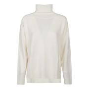 Comfortabele Turtle Neck Sweater P.a.r.o.s.h. , Beige , Dames