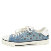 Pre-owned Denim sneakers Valentino Vintage , Blue , Dames