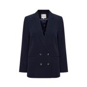 Baritone Blue Tailored Blazer My Essential Wardrobe , Blue , Dames