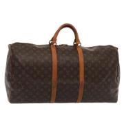 Pre-owned Canvas handbags Louis Vuitton Vintage , Brown , Dames