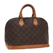 Pre-owned Canvas handbags Louis Vuitton Vintage , Brown , Dames