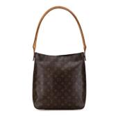 Pre-owned Canvas handbags Louis Vuitton Vintage , Brown , Dames