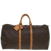 Pre-owned Canvas travel-bags Louis Vuitton Vintage , Brown , Dames