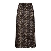 Leoleocc Rok - Luipaardprint Co'Couture , Brown , Dames