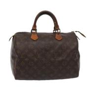 Pre-owned Canvas handbags Louis Vuitton Vintage , Brown , Dames