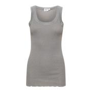 MayaSZ Tank Top Mist Grey Melange Saint Tropez , Gray , Dames