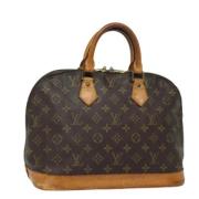 Pre-owned Canvas handbags Louis Vuitton Vintage , Brown , Dames