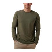 Heren Crew Neck Trui Groen Selected Homme , Green , Heren