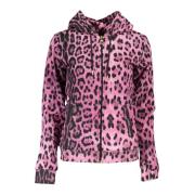 Hoodie met rits roze vrouw Cavalli Class , Pink , Dames