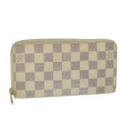 Pre-owned Canvas wallets Louis Vuitton Vintage , White , Dames