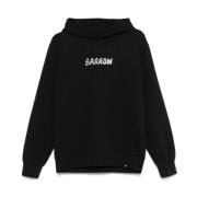 Zwarte Hoodie 110 Barrow , Black , Heren