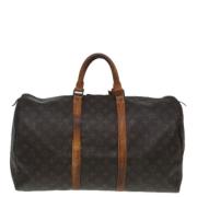 Pre-owned Canvas handbags Louis Vuitton Vintage , Brown , Dames