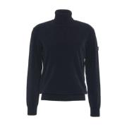 Blauwe Gebreide Trui Aw24 Handwas Peuterey , Blue , Heren