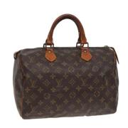 Pre-owned Canvas handbags Louis Vuitton Vintage , Brown , Dames