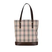 Pre-owned Canvas totes Burberry Vintage , Beige , Dames