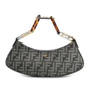 Pre-owned Canvas shoulder-bags Fendi Vintage , Gray , Dames