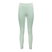 Groene Geborduurde Leggings met Elastische Taille Fila , Green , Dames