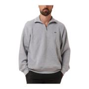 Heren Sweatshirt Stijlvol Comfortabel Grijs Lacoste , Gray , Heren