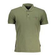 Groene Polo Shirt Korte Mouwen Heren Napapijri , Green , Heren