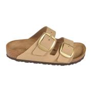 Comfortabele Zomer Sandalen Birkenstock , Beige , Dames