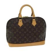 Pre-owned Canvas handbags Louis Vuitton Vintage , Brown , Dames