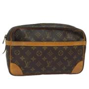 Pre-owned Canvas clutches Louis Vuitton Vintage , Brown , Dames