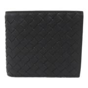 Pre-owned Leather wallets Bottega Veneta Vintage , Black , Dames