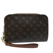 Pre-owned Canvas clutches Louis Vuitton Vintage , Brown , Dames