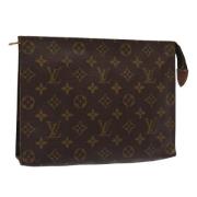 Pre-owned Canvas pouches Louis Vuitton Vintage , Brown , Dames