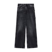 Wide-leg jeans Haikure , Black , Dames