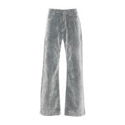 Velvet Effect Grijze Jeans voor Mannen Casablanca , Gray , Heren