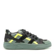 Militaire Sneakers Mini Silverstone Hide&Jack , Green , Heren