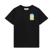 LArc Coloré T-shirt en Polo Casablanca , Black , Heren