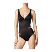 Zwarte Flash Dance Body Wolford , Black , Dames