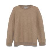 Round-neck Knitwear Max Mara , Brown , Dames