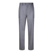 Grijze Flanellen Broek Urban Elegantie Brunello Cucinelli , Gray , Her...