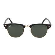 Vierkante Metalen Frame Zonnebril Ray-Ban , Black , Unisex