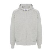 Heather Grey Zip-Through Hoodie Autry , Gray , Heren