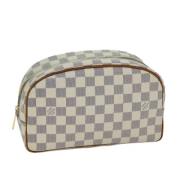 Pre-owned Canvas pouches Louis Vuitton Vintage , White , Dames