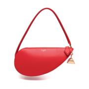 Rode Gladde Korrel Leren Handtas Alaïa , Red , Dames